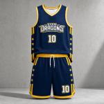 Custom Name Number Basketball Jersey Set, White Black Gold Contrast Uniform