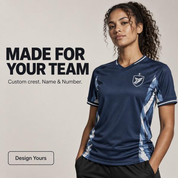 Custom Football Shirt – Personalized Name, Number & Crest