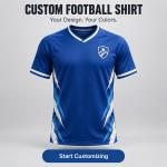 Custom Football Shirt – Personalized Name, Number & Crest