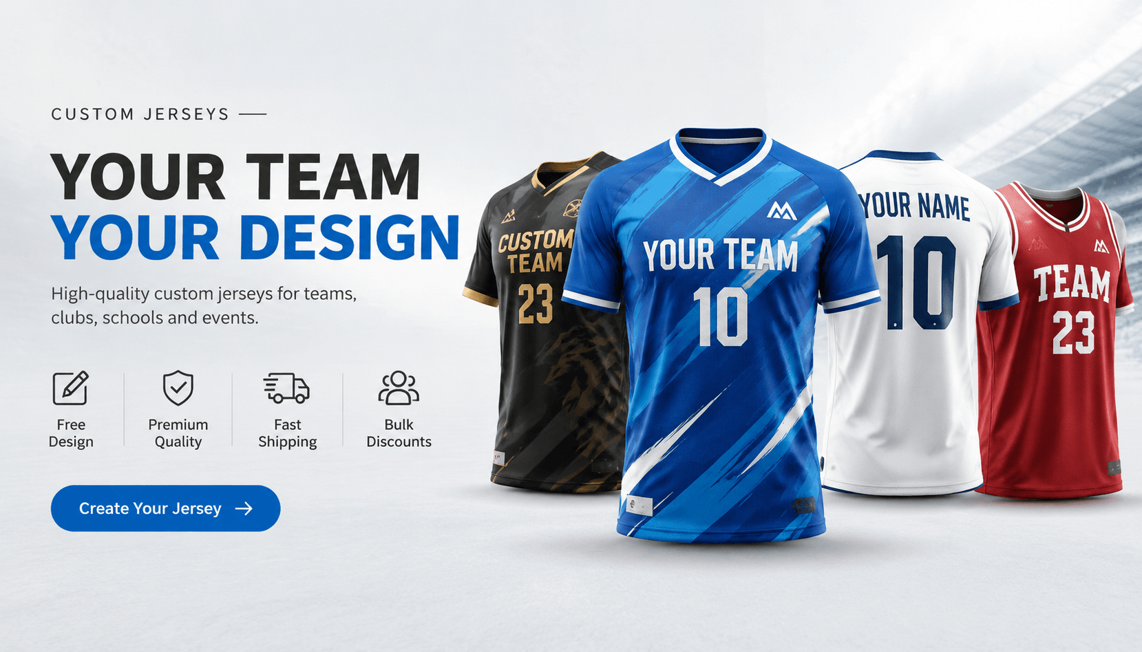 Custom Team Jerseys with Names & Numbers | RosterRig